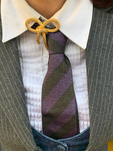 Vintage Christian Dior Purple Striped Tie