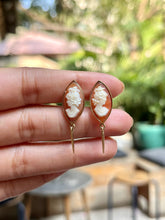 Load image into Gallery viewer, Drop Cameo Earrings