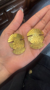 Vintage Enny Monaco Tribal Earrings