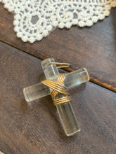 Load image into Gallery viewer, Vintage Resin Cross Pendant