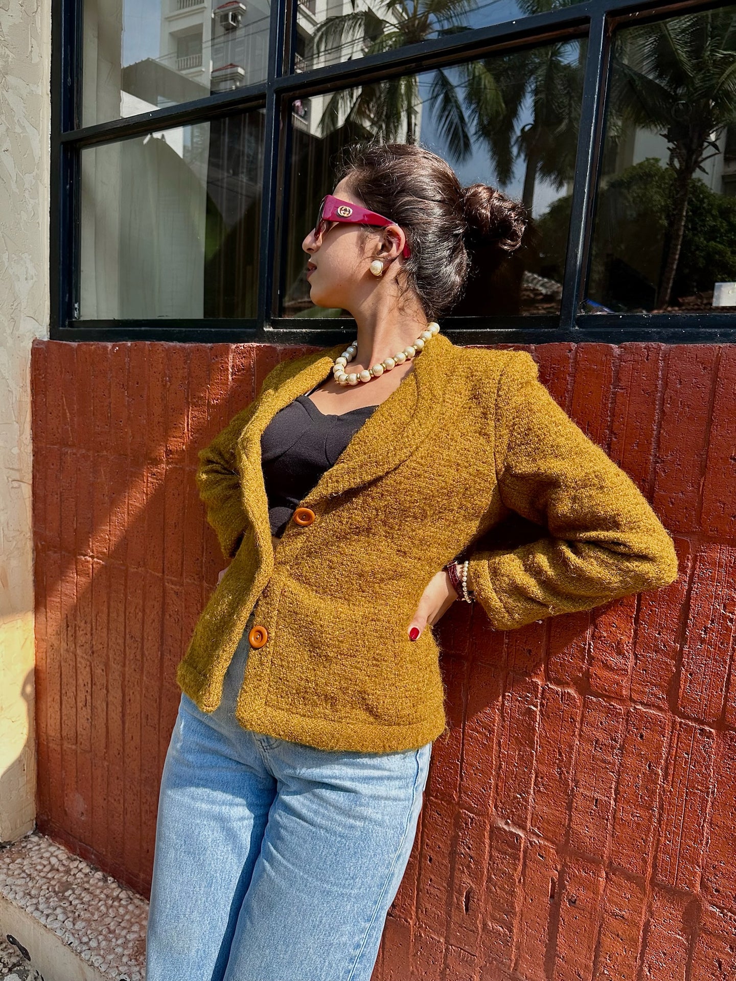 Vintage Oscar De La Renta Fuzzy Jacket