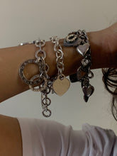Load image into Gallery viewer, Vintage Heart Charm Bracelet
