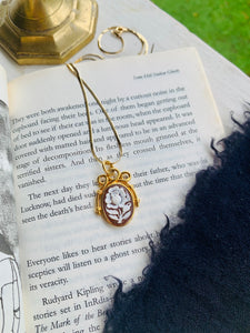 Cameo Rose Charm