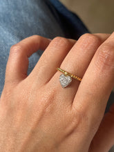 Load image into Gallery viewer, Petite Pavè Diamond Heart Ring