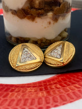Load image into Gallery viewer, Vintage Triangle Diamond Earrings