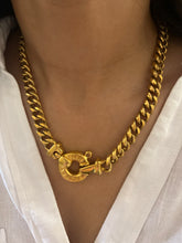 Load image into Gallery viewer, Vintage Agatha Chunky Link Necklace