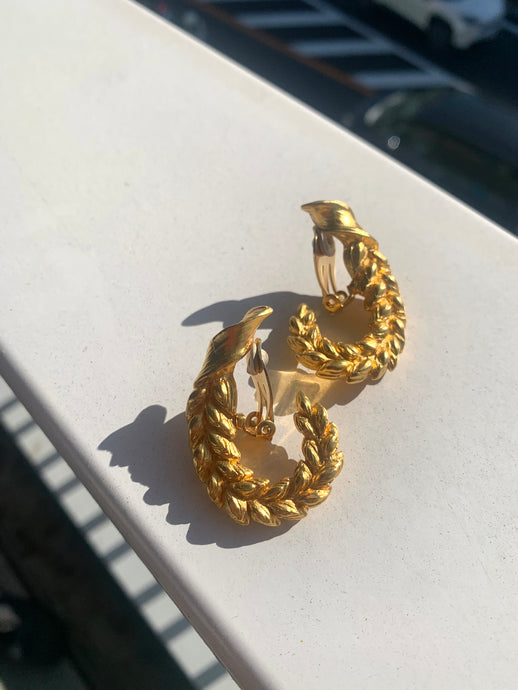 Vintage Kenzo Floral Earcuff Earrings