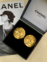 Load image into Gallery viewer, Vintage Chanel Chunky CC Coin Earrings