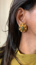 Load image into Gallery viewer, Vintage Hazel Green Art Deco Earrings