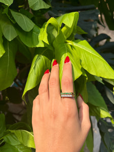 Emerald Bar Ring