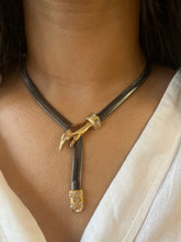 Load image into Gallery viewer, Vintage Serpent Lariat Necklace