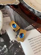 Load image into Gallery viewer, VintageOcean Blue Mini Block Earrings