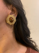 Load image into Gallery viewer, Vintage Brown Marble Earrings