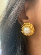 Load image into Gallery viewer, Vintage Pearl Braided Earrings