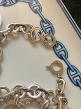Load image into Gallery viewer, Vintage Bvlgari Chunky Ring Silver Bracelet