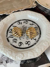 Load image into Gallery viewer, Vintage Gold Mini Croissant Earrings