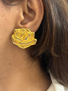 Vintage Kenzo Chunky Flower Earrings