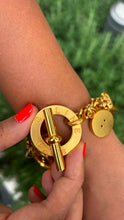Load image into Gallery viewer, Vintage Celine Buttons Charm Bracelet
