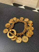 Load image into Gallery viewer, Vintage Celine Buttons Charm Bracelet