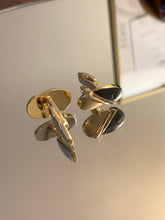 Load image into Gallery viewer, Vintage Yves Saint Laurent Grey Oval Cuff Link