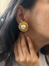 Load image into Gallery viewer, Vintage Pearl Diamond Earrings