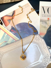 Load image into Gallery viewer, Vintage Nina Ricci NR Logo Diamond Necklace