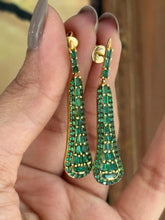 Load image into Gallery viewer, Emerald Danglers