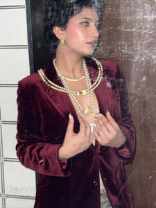 Vintage Maroon Jyo Jyo Blazer