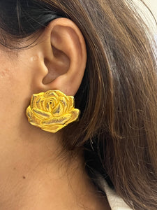 Vintage Kenzo Chunky Flower Earrings