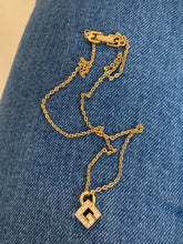 Load image into Gallery viewer, Vintage Givenchy Diamond G Logo Necklace