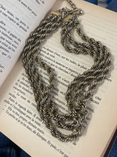 Load image into Gallery viewer, Vintage Monet French Rope Layered Necklace