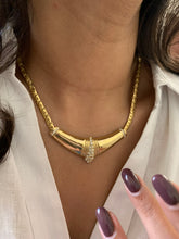 Load image into Gallery viewer, Vintage Anchor Bar Diamond Necklace