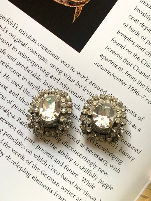 Vintage Chunky Diamond Earrings