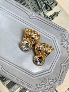 Vintage Gem Chunky Drop Earrings