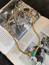 Load image into Gallery viewer, Vintage Turquoise Medallion Choker Necklace