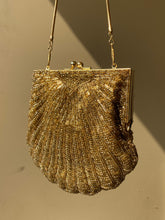 Load image into Gallery viewer, Vintage Gold Shell Bag