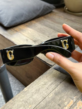 Load image into Gallery viewer, Vintage Gianni Versace Black Block Sunglasses