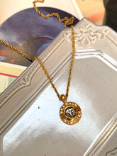 Load image into Gallery viewer, Vintage Nina Ricci NR Logo Diamond Necklace