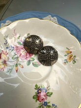 Load image into Gallery viewer, Vintage Silver Cross Earrings