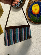 Load image into Gallery viewer, Vintage Blue Sequin Clutch Bag