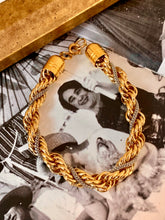 Load image into Gallery viewer, Vintage Twisty Rope Mixed Metal Chunky Bracelet