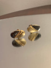 Load image into Gallery viewer, Vintage Yves Saint Laurent Grey Oval Cuff Link