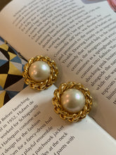Load image into Gallery viewer, Vintage Christian Dior Twisted Pearl Stud Earrings