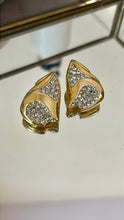 Load image into Gallery viewer, Vintage Diamond Swirl Earrings