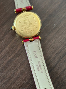 Vintage Cartier Vendôme Red Watch