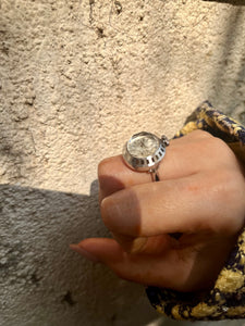 Vintage Seiko Silver Tone Watch Ring
