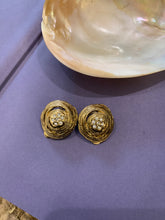 Load image into Gallery viewer, Vintage Diamond Swirl Earrings