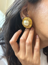 Load image into Gallery viewer, Vintage Pearl Diamond Earrings
