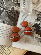 Load image into Gallery viewer, Vintage Red Ball Earrings