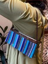 Load image into Gallery viewer, Vintage Blue Sequin Clutch Bag